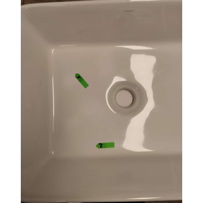 Outlet - Hagser Ingrid umywalka 49x37,5 cm nablatowa prostokątna biała HGR20000040