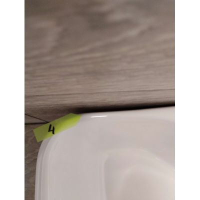 Outlet - Hagser Alexa umywalka 48x37 cm nablatowa prostokątna biała HGR20000041