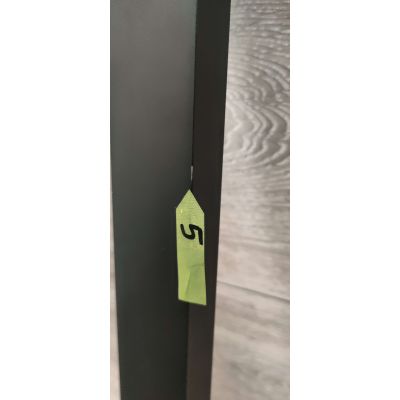 Outlet - Hagser Alena drzwi prysznicowe 140 cm dwuczęściowe przesuwne czarny mat/szkło przezroczyste HGR21000021