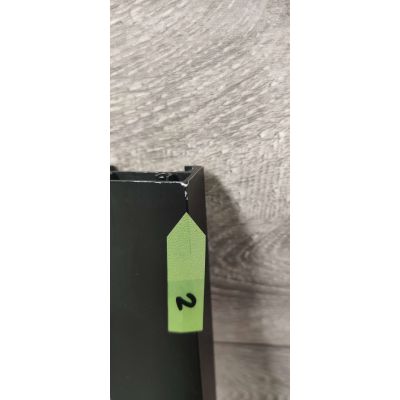 Outlet - Hagser Alena drzwi prysznicowe 140 cm dwuczęściowe przesuwne czarny mat/szkło przezroczyste HGR21000021