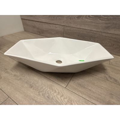 Outlet - Hagser Aurora umywalka 63,5x41,5 cm nablatowa biała HGR30000040