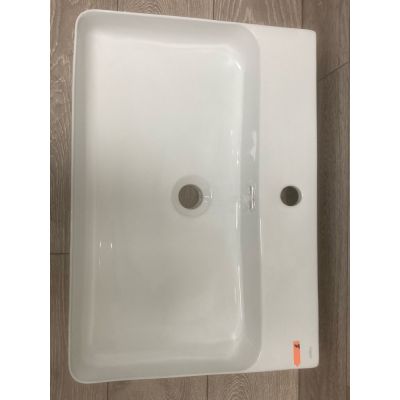 Outlet - Hagser Emma umywalka 59x43 cm nablatowa prostokątna biała HGR30000041