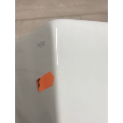 Outlet - Hagser Emma umywalka 59x43 cm nablatowa prostokątna biała HGR30000041