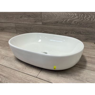 Outlet - Hagser Adele umywalka 60,5x42,5 cm nablatowa owalna biała HGR40000040