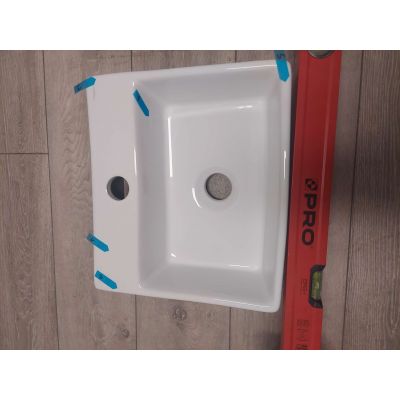 Outlet - Hagser Doris umywalka 34x29,5 cm nablatowa prostokątna biała HGR40000041