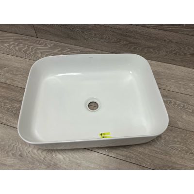 Outlet - Hagser Dita umywalka 50x38,5 cm nablatowa prostokątna biała HGR50000040
