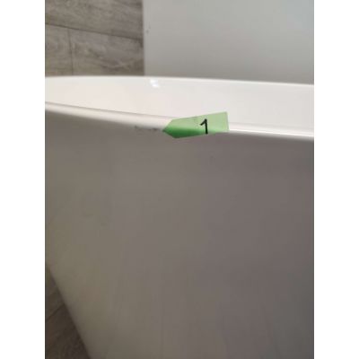 Outlet - Hagser Petra wanna wolnostojąca 172x82 cm akrylowa owalna biały połysk HGR60000012