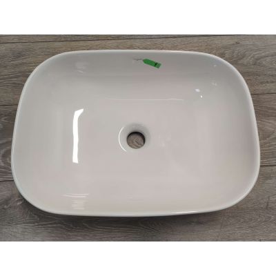 Outlet - Hagser Dita umywalka 46,5x32,5 cm nablatowa prostokątna biała HGR60000040