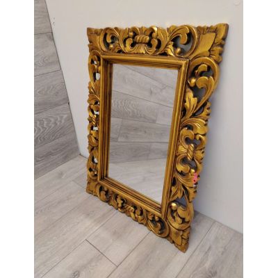 Outlet - Sapho Samblung lustro 80x60 cm prostokątne rama złota IN121