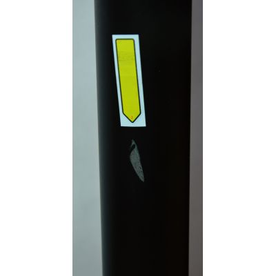 Outlet - Sapho Pilon grzejnik łazienkowy 12,2x180 cm czarny mat IZ124