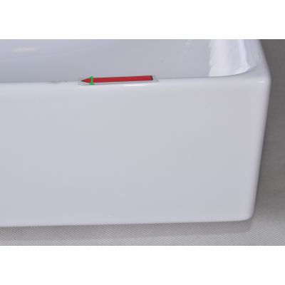 Outlet - Cersanit Inverto umywalka 60x45 cm nablatowa biała K671-005