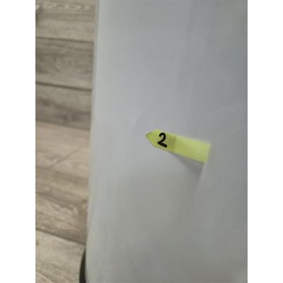 Outlet - Merida Klasik kosz na śmieci 20 l pedałowy metalowy biały KIB411