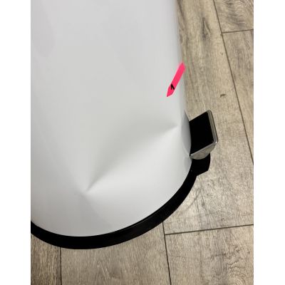 Outlet - Merida Klasik kosz na śmieci 20 l pedałowy metalowy biały KIB411