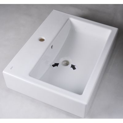 Outlet - Koło Twins umywalka 60x46 cm prostokątna biała L51160000