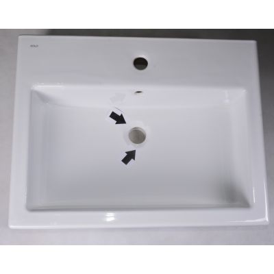 Outlet - Koło Twins umywalka 60x46 cm prostokątna biała L51160000
