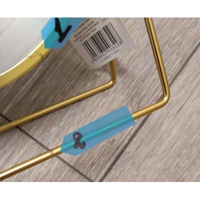 Outlet - Splendid Doblo lusterko kosmetyczne okrągłe złote LL-DOBLO-17-ZŁO