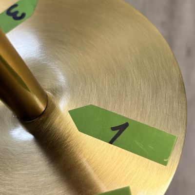 Outlet - Light Prestige Dorado lampa stołowa 2x40 W biała-złota LP-002/2T