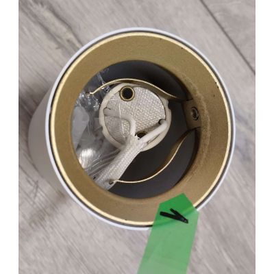 Outlet - Light Prestige Manacor lampa podsufitowa 1x50W biało/złota LP-232/1D-90WH/GD