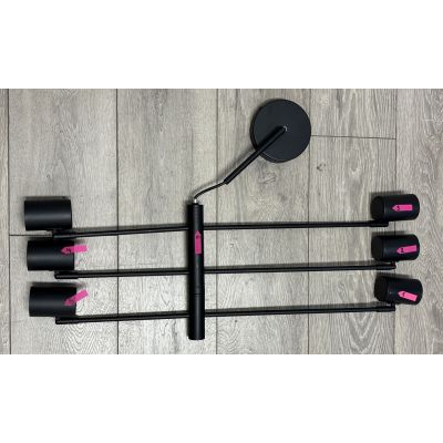 Outlet - Light Prestige Snow lampa podsufitowa 6x50 W czarna LP-731/6PBK