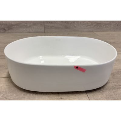 Outlet - Omnires Mesa umywalka 46x31 cm owalna nablatowa biała MESA460BP