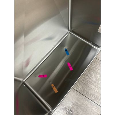 Outlet - Quadron Burt 110 Workstation zlewozmywak stalowy 76x49 cm stal szczotkowana MF76050BS