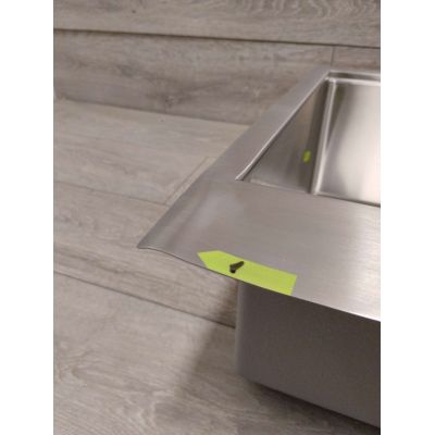 Outlet - Quadron Burt zlewozmywak stalowy z syfonem 76x49 cm stal MF76050BS