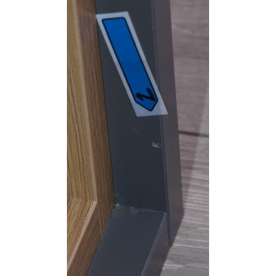 Outlet - Excellent Tuto szafka 60 cm podumywalkowa wisząca szary/dąb MLEX.0101.600.GRBL