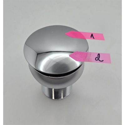 Outlet - Deante Click-Clack korek do umywalki click-clack z przelewem chrom połysk NHC010B