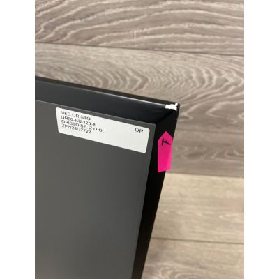 Outlet - Oristo Uni blat 120 cm naszafkowy czarny mat OR00-BU-120-8