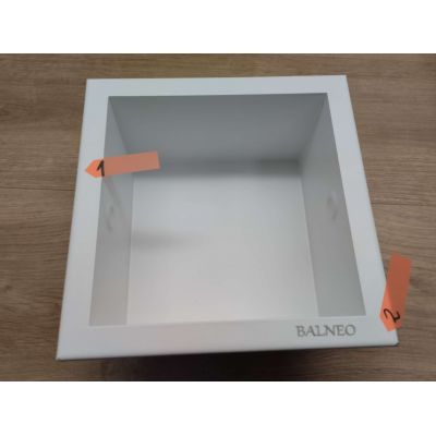 Outlet - Balneo Wall-Box Paper 1 White uchwyt na papier toaletowy wnękowy biały PB-WH1