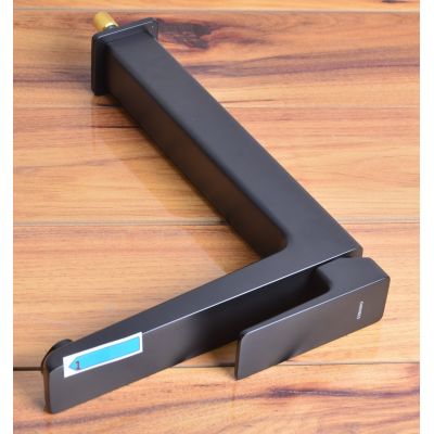 Outlet - Omnires Parma bateria umywalkowa wysoka czarny mat PM7412BL