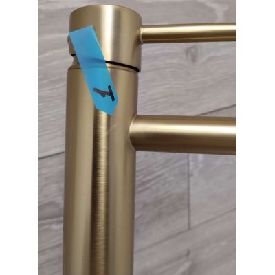 Outlet - Rea Lungo L. Gold bateria umywalkowa stojąca wysoka jasnozłoty szczotkowany REA-B4526