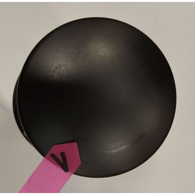 Outlet - Ferro korek umywalkowy 1 1/4" z przelewem okrągły czarny S289BL-B