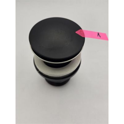 Outlet - Ferro korek umywalkowy 1 1/4" z przelewem okrągły czarny S289BL-B