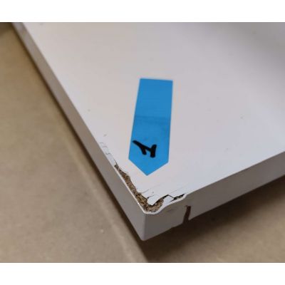 Outlet - Cersanit Lara szafka boczna 150 cm wysoka wisząca biały S926-007-DSM