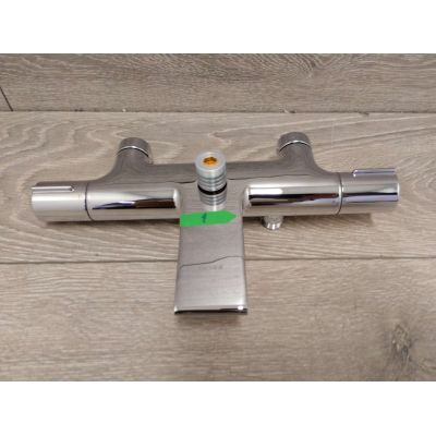 Outlet - Cersanit Virgo zestaw wannowo-prysznicowy ścienny termostatyczny z deszczownicą chrom S951-862