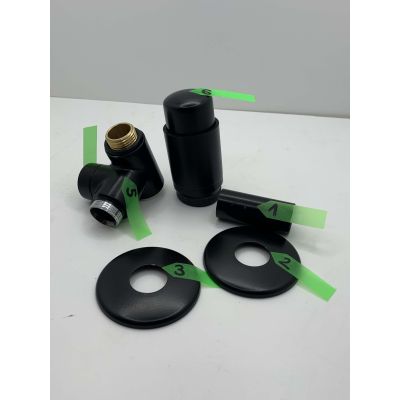 Outlet - Terma Integra All in One zestaw trójosiowy termostatyczny prawy czarny mat TGETINTEPK9M5