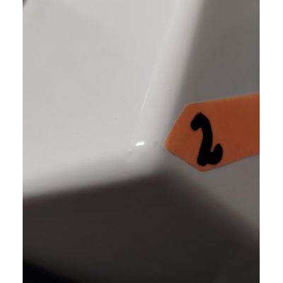 Outlet - Omnires M+ umywalka 70x42 cm prostokątna ścienna-nablatowa biała THASOS700BP