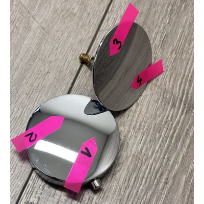 Outlet - Omnires CGS syfon wannowy przelewowo-odpływowy chrom TK104-PLUS-3.01+64-SCR