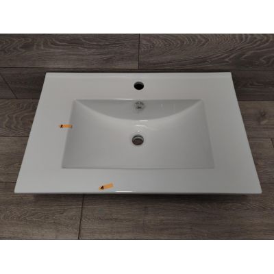 Outlet - Uptrend Neva umywalka 70x46 cm meblowa prostokątna biały połysk UP4530-700