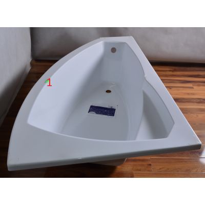 Outlet - Besco Rima wanna narożna 140x90 cm prawa biała #WAR-140-NP