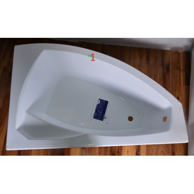 Outlet - Besco Rima wanna narożna 140x90 cm prawa biała #WAR-140-NP