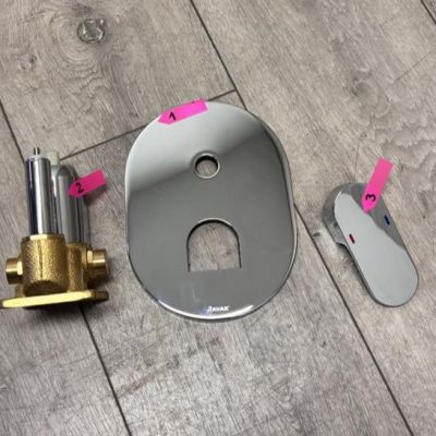 Outlet - Ravak Chrome CR 065.00 R-box bateria wannowo-prysznicowa podtynkowa chrom X070056