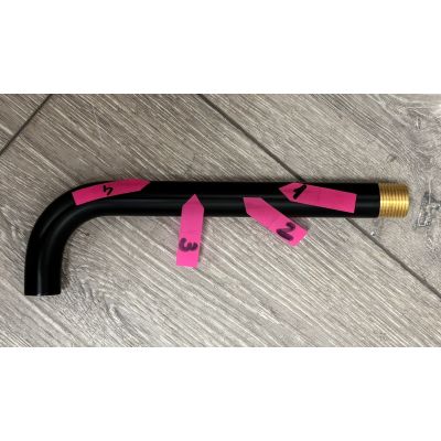 Outlet - Omnires Y bateria umywalkowa podtynkowa czarna Y1215HBL