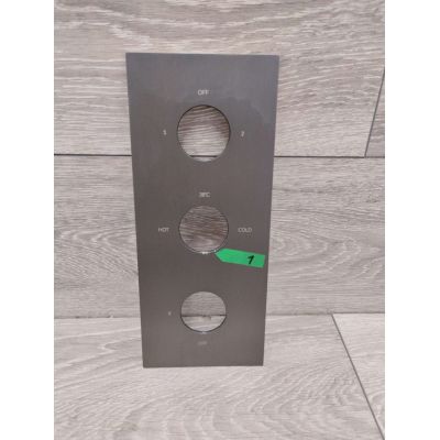 Outlet - Omnires Y bateria wannowo-prysznicowa podtynkowa termostatyczna grafitowa Y1238/KROGR