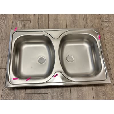 Outlet - Deante Tango zlewozmywak stalowy 80x50 cm nakładany stal satynowa ZM50200