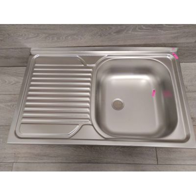 Outlet - Deante Tango zlewozmywak stalowy 80x50 cm nakładany stal dekor ZM5311L