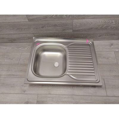 Outlet - Deante Tango zlewozmywak stalowy 80x60 cm nakładany stal dekor ZM6311P