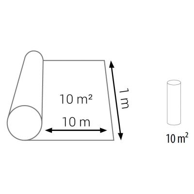 Cezar Basic Roll podkład podłogowy 1x10m/10m2 biały 612343