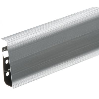 Cezar Hi-Line Prestige listwa przypodłogowa PVC 250 cm aluminium szczotkowane mat 620157